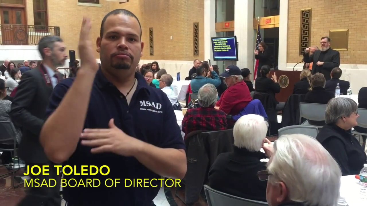 DeafBlind Event at State House-Boston, Massachusetts