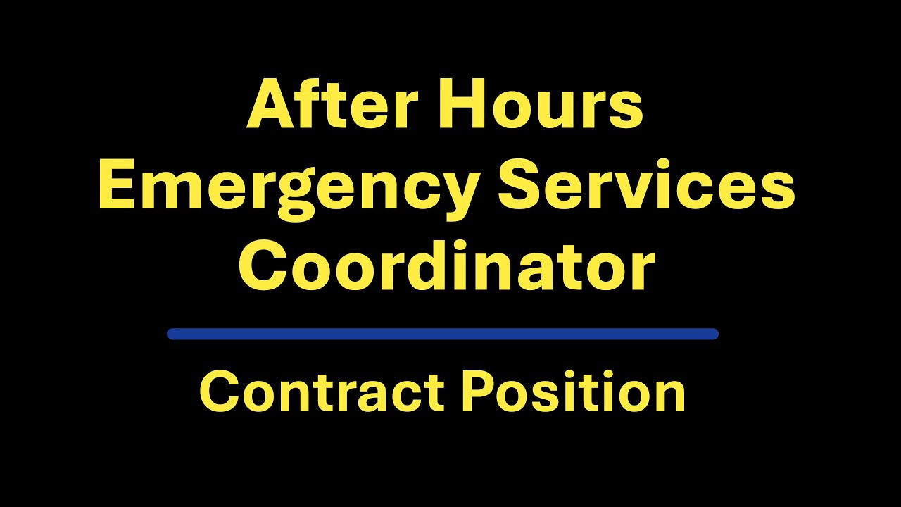 MCDHH Job Post Now Live: After Hours Emergency Services Coordinator   Contractor