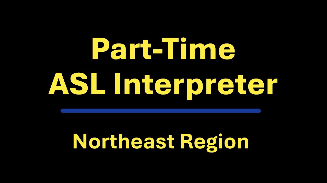 MCDHH Job Post Now Live: Part-Time ASL Interpreter for the Northeast Region