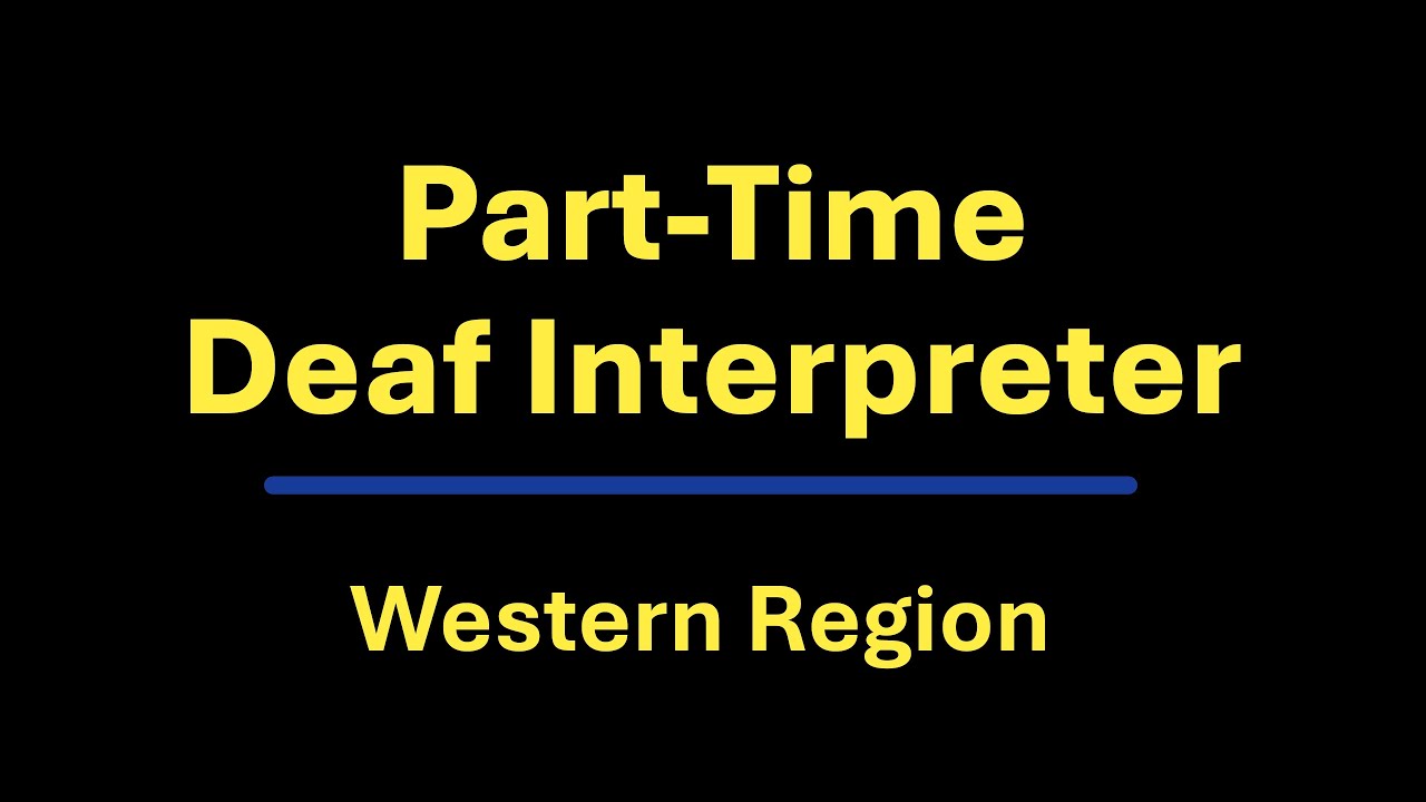 MCDHH Job Post Now Live: Part-Time Deaf Interpreter Western MA