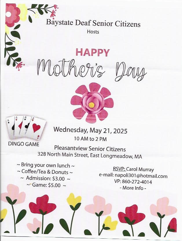 Baystate Deaf Senior Citizens ~Dingo~